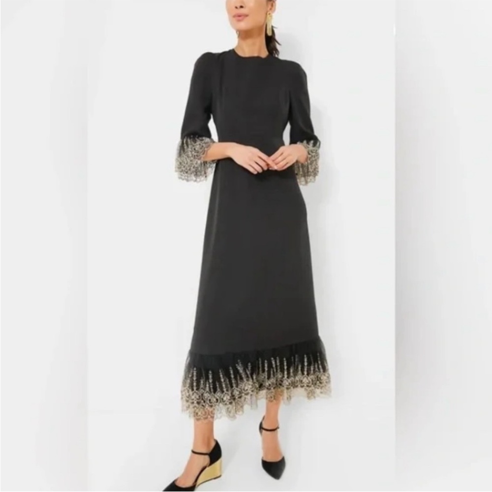 NWT Pomander Place TUCKERNUCK Black Lillith‎ Dress (NOT Velvet) Large